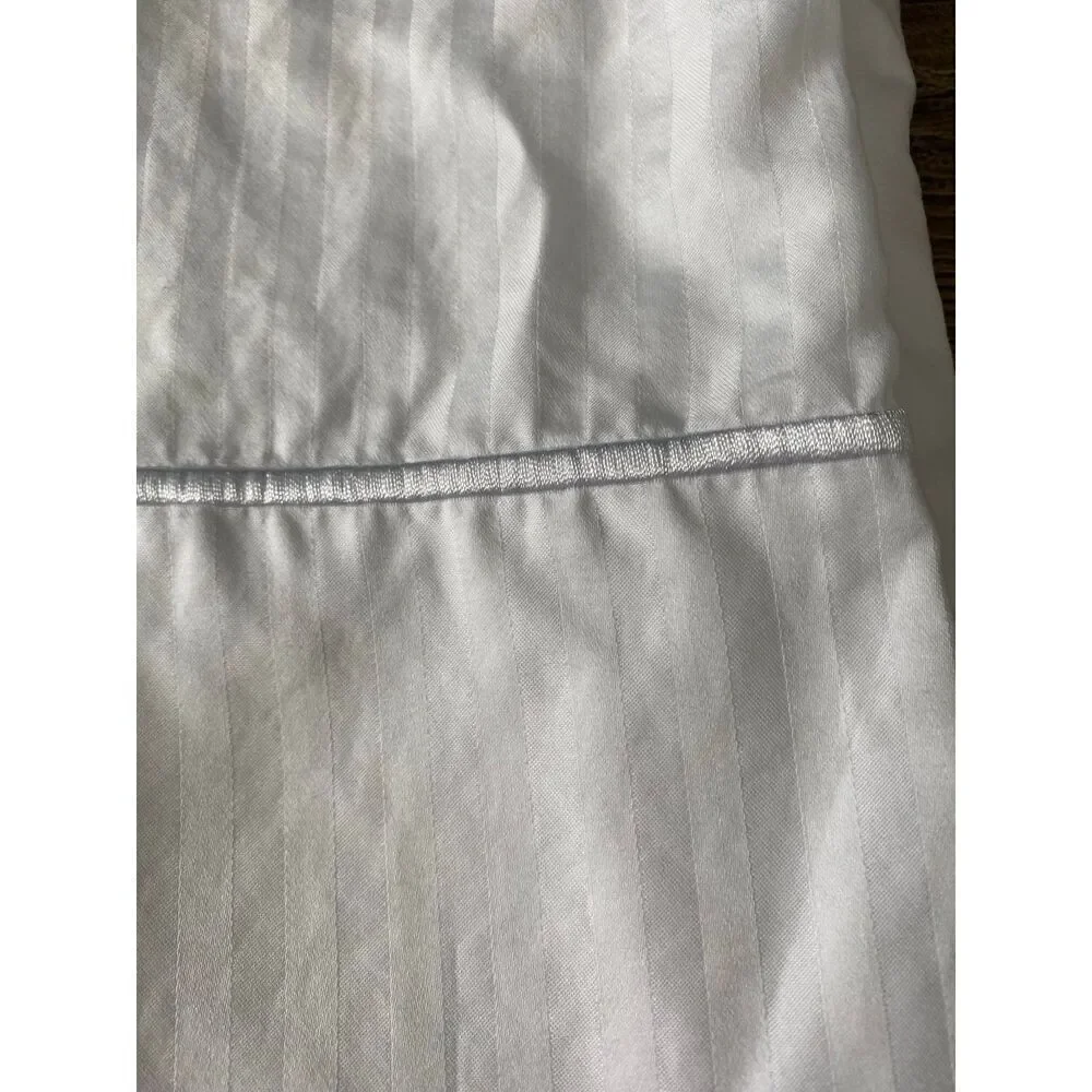 Fieldcrest Dolby Striped Double Stitched Detail Bed Pillowcase Set